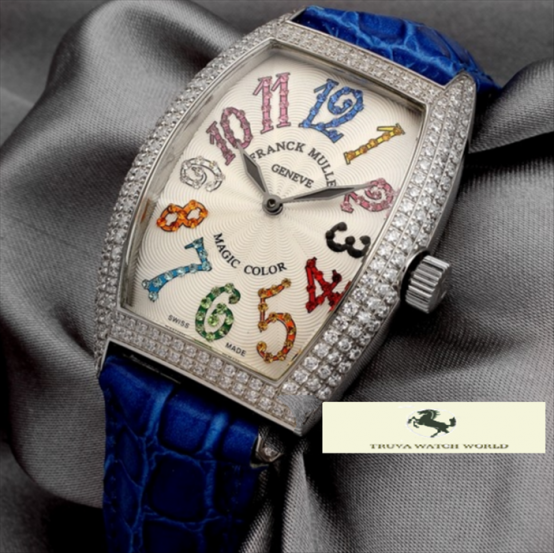HK1142 FRANK MULLER GENEVE MAGİC COLOR MAVİ BAYAN SAATİ